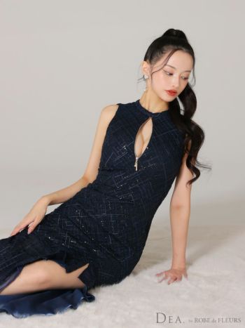 DEA.by ROBE de FLEURS/ディア】ノースリーブ フリル マーメイド