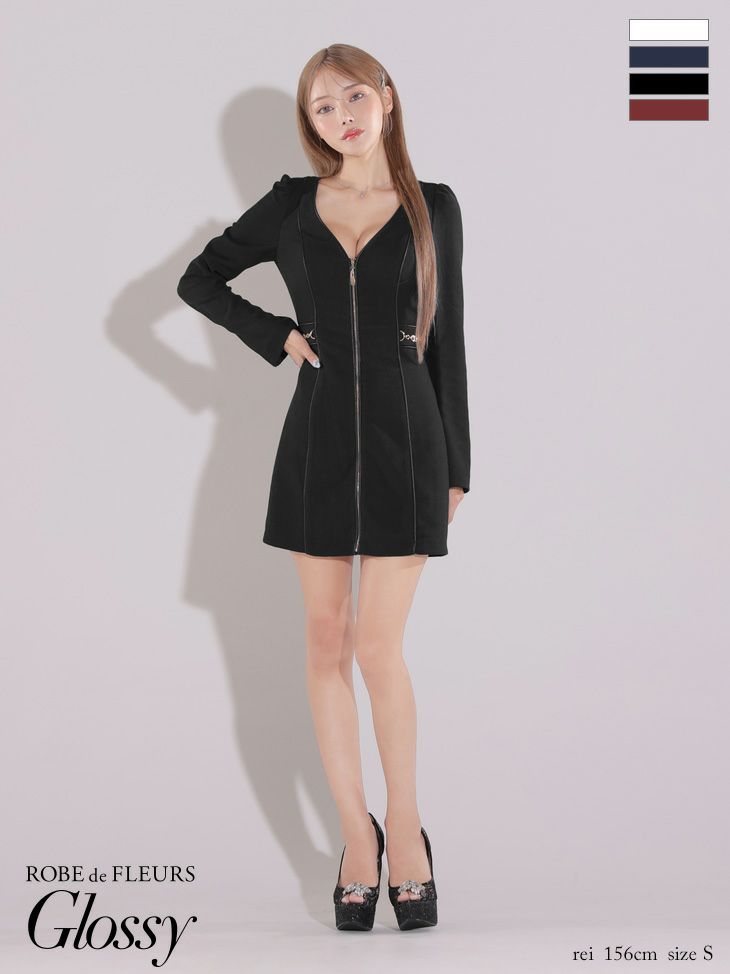ROBE de FLEURS Glossy ドレスSサイズ