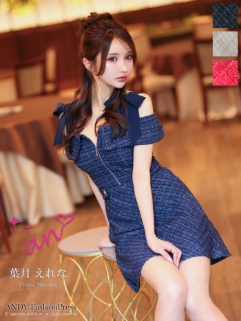 Anne Klein ノースリーブ カラーブロック ドレス 花柄Aラインロングドレス/ERUKEI - カラードレス