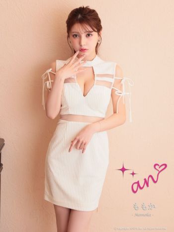 【SELF PORTRAIT】クレープ リボン タイト カット ミニドレス ☆VIP価格SALE☆Self-portrait☆クレープミニドレス