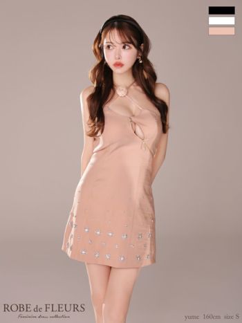 ROBEdeFLEURS/ローブドフルール】セクシー オープンバスト バラ