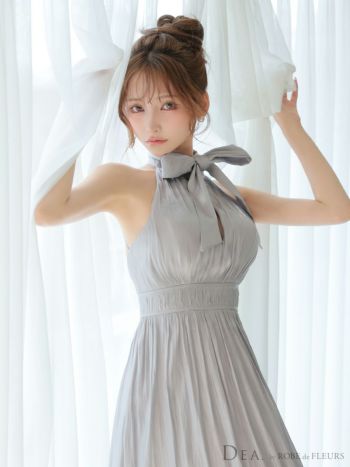 DEA.by ROBE de FLEURS/ディア】ホルターネック サテン リボン