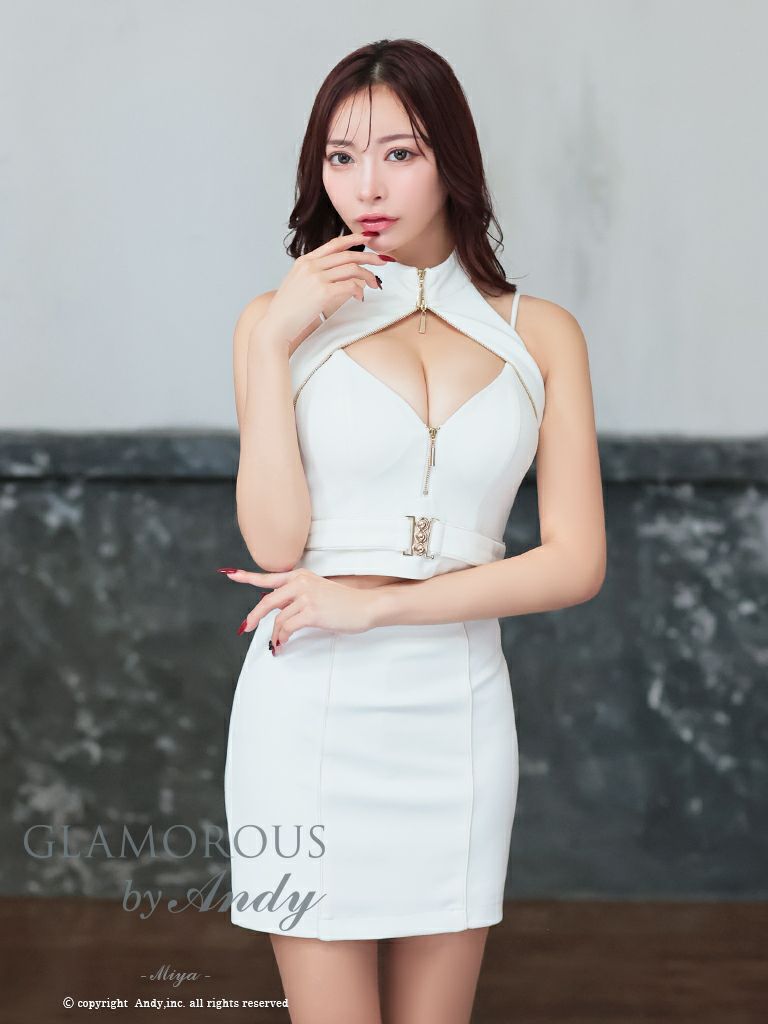 GLAMOROUS/グラマラス】キャミソール ジップデザイン バックル