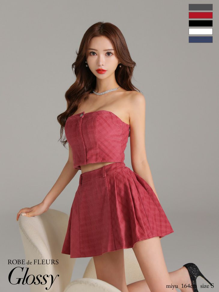 訳あり Glossy by ROBE de FLEURS/グロッシー】セクシー オープンバスト スーツ・フォーマル・ドレス