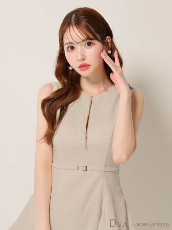 DEA.by ROBE de FLEURS/ディア】エレガント オープンバスト ジップ