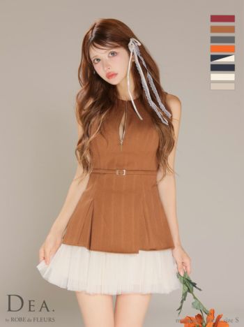 DEA.by ROBE de FLEURS/ディア】オープンバスト ジップデザイン