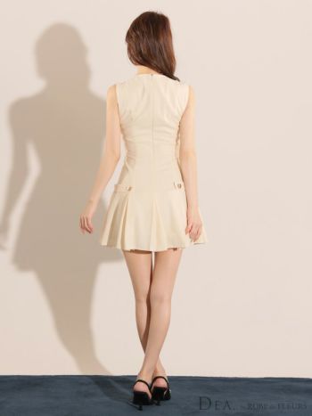 DEA.by ROBE de FLEURS サイドベルトノースリーブドレス XS-Lサイズあり【DEA./ディア】シンプル/ サイドベルトモチーフ
