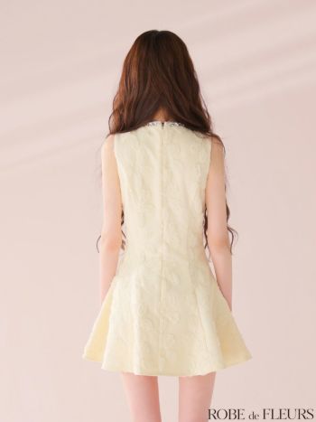 ROBEdeFLEURS/ローブドフルール】ガーリー ジップデザイン