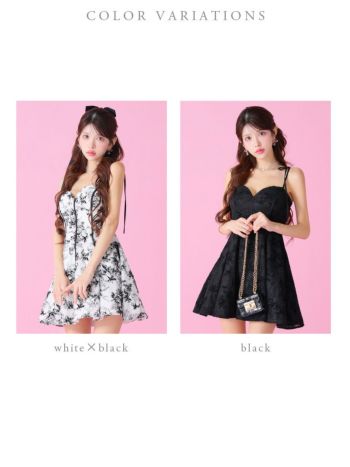 ROBE de FLEURS ローブドフルール 花柄パイピングガーリーミニドレス XSサイズあり【ROBE de FLEURS/ローブドフルール】花柄