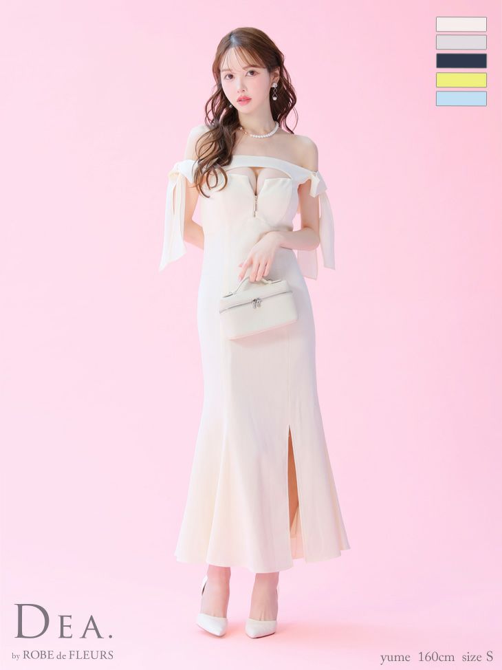 dea robe de よくばり fleurs ドレス M モカ シュガー エルケイ 