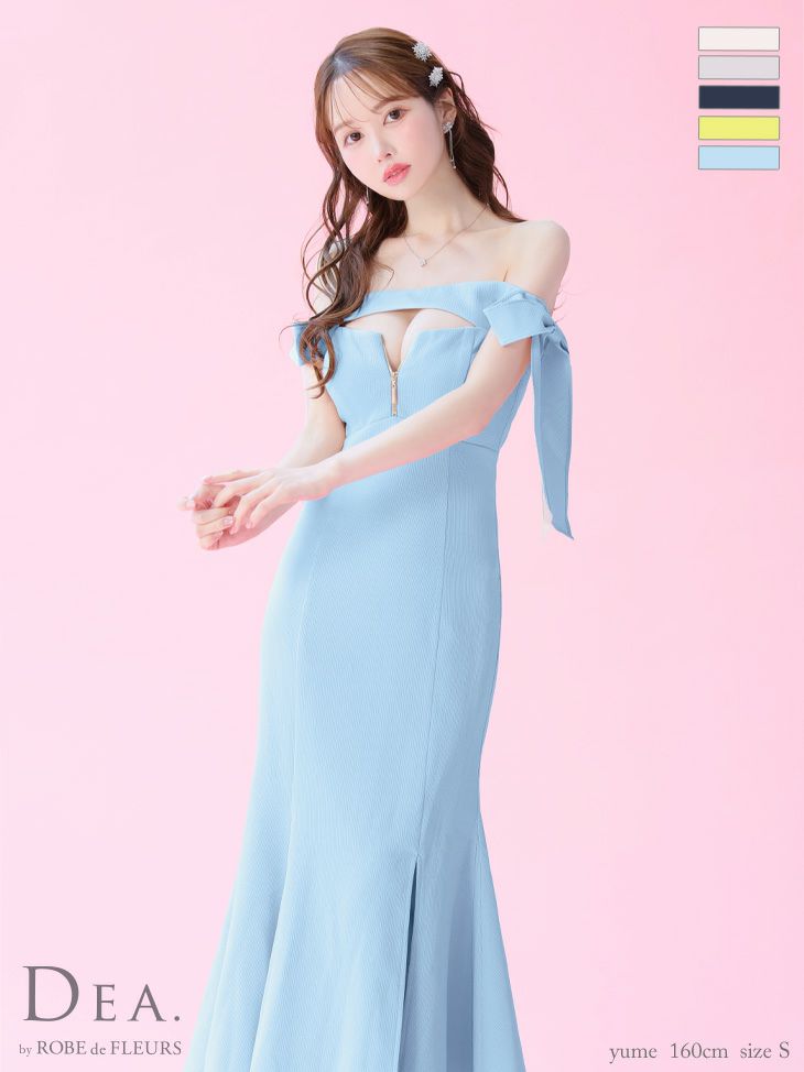 完売商品！美品♪》DEA.byROBEdeFLEUSR／ディアフレア膝丈ドレス ふせげ 