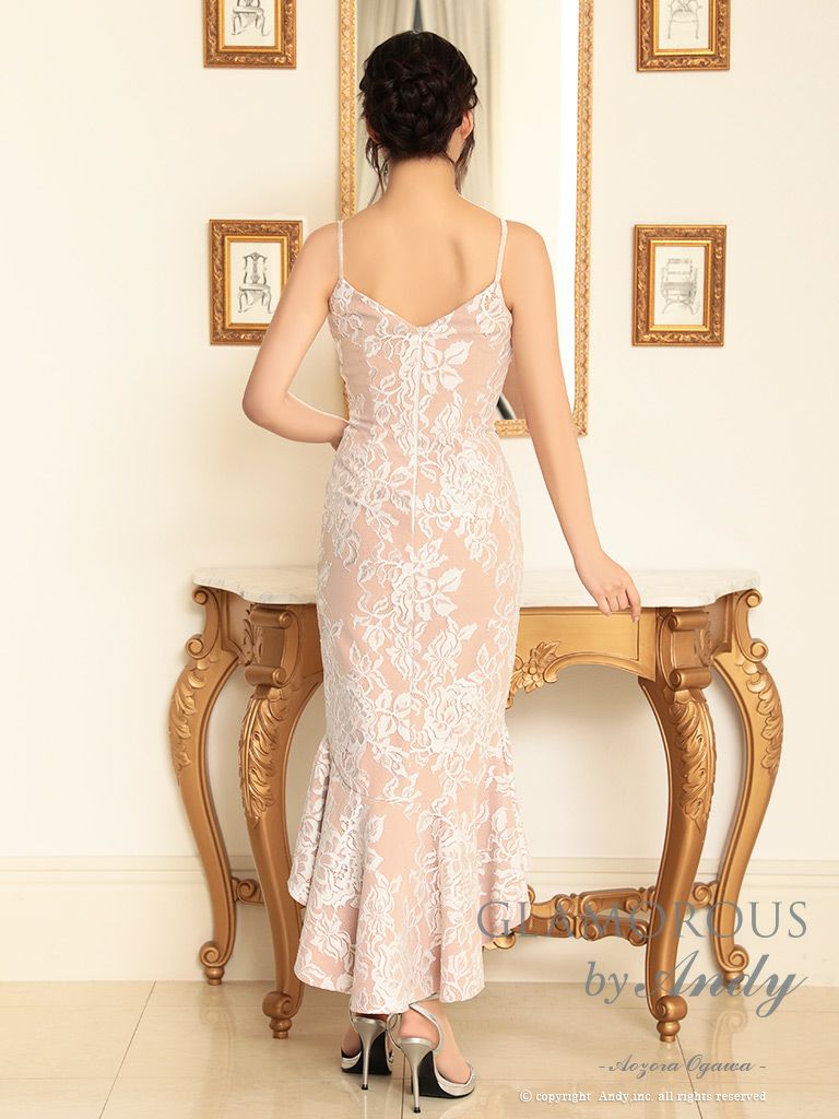 GLAMOROUS/グラマラス】キャミソール 総レース フリル ジップデザイン  