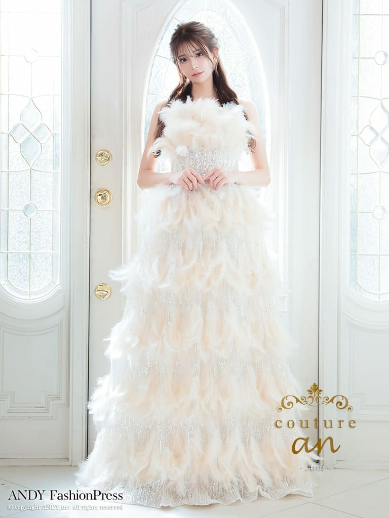 couture an/クチュール アン】スパンコール ベアトップ ビジュー 
