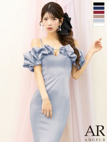 Angel R/エンジェルアール】オフショルダー フリル フロントビジュー