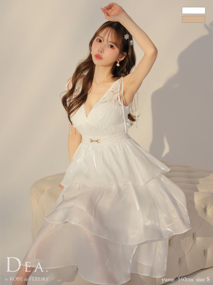 DEA.by ROBE de FLEURS/ディア】ノースリーブ レース ティアード  