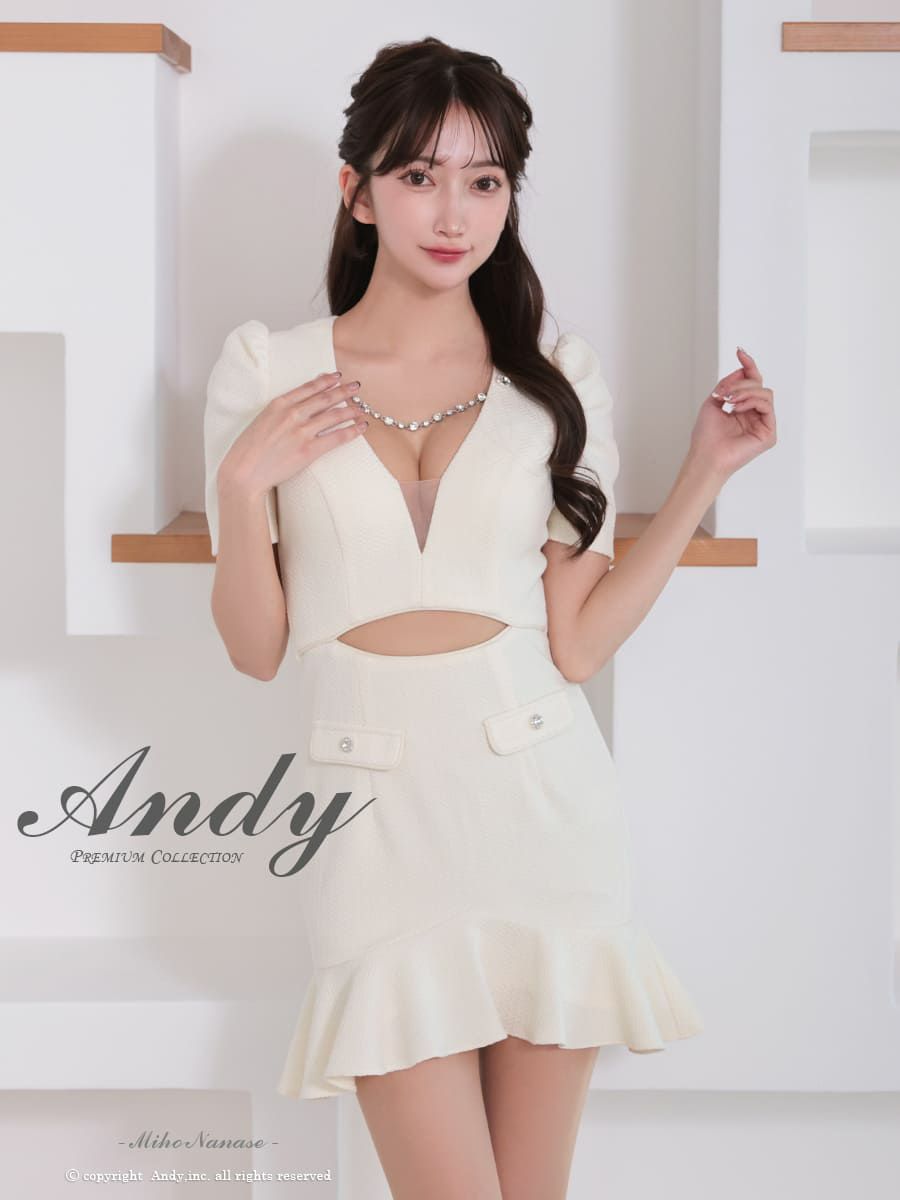 【激安大特価！】 Andy/アンディ】ウエストカット チェーン 半袖 シースルー スーツ・フォーマル・ドレス