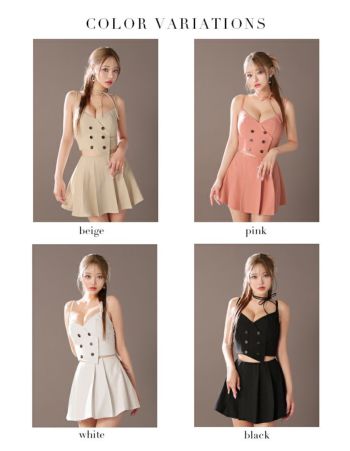 Glossy by ROBE de FLEURS/グロッシー】セットアップ プリーツ
