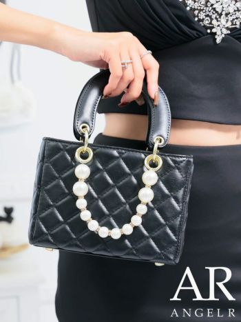 バッグ Angel R エンジェルアール 2way キルティング パールチェーン スクエア ハンドバッグ