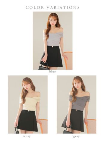 DEA.by ROBE de FLEURS/ディア】セットアップ オフショルダー シンプル