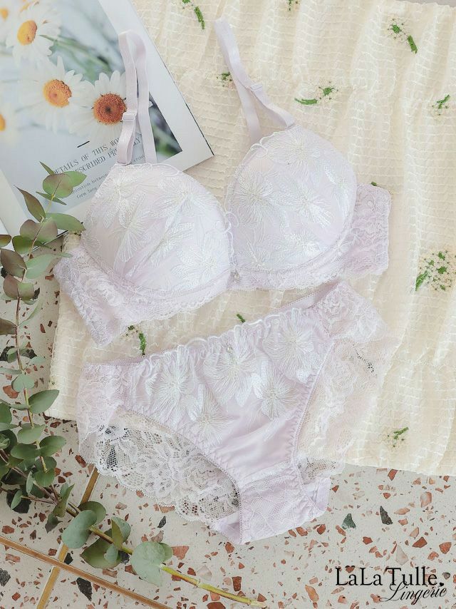 勝負下着 シアー ホワイト レース カップ ブラジャー＆ショーツ 2点セット