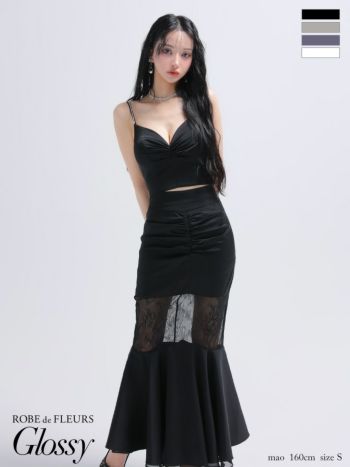 XSサイズあり】バストクロス×ストレッチタイトミニキャバドレス