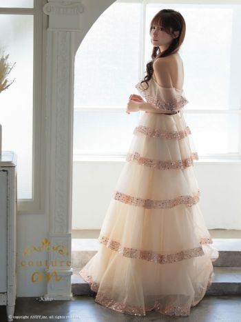couture an/クチュール アン】オフショルダー ウエストリボン