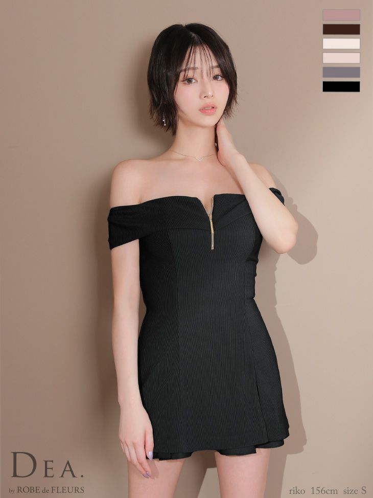 DEA.by ROBE de FLEURS/ディア】オフショルダー ジップデザイン
