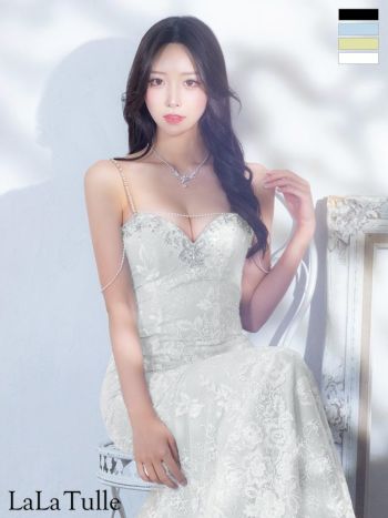 キャバドレス Angel R エンジェルアール パール キャミソール オープンバスト セクシー 2way ベアトップ マーメイドロングドレス