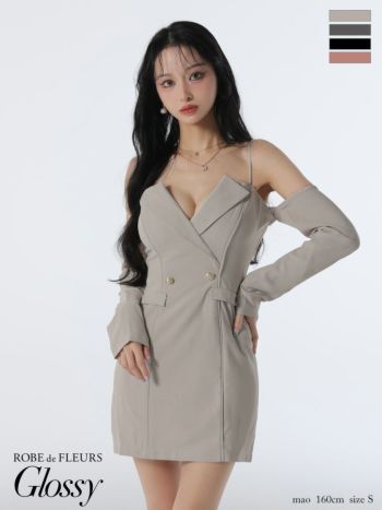 Robe de Fleurs Glossy ストライプ タイトドレス ROBE de FLEURS Glossy】 ローブ・ド・フルール グロッシー - sugar