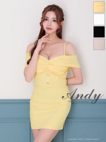 Andy/アンディ】ウエストボタン フロントシースルー オフ