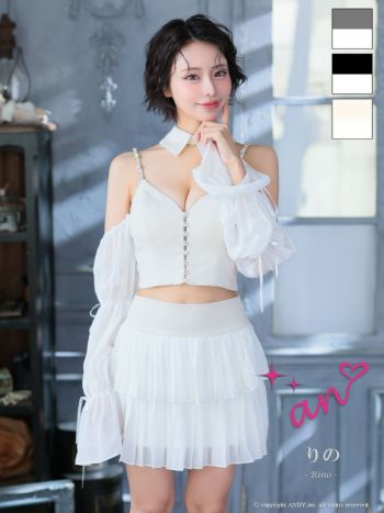 an/アン】チェック柄 マーメイド フリル リボン キャミソール