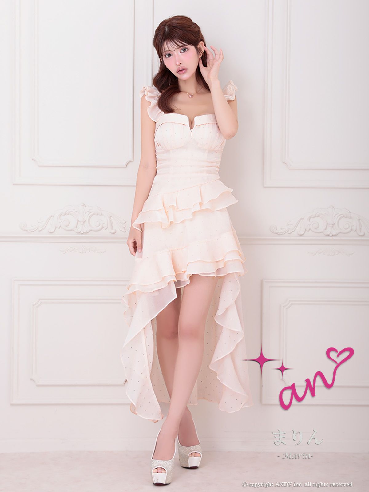 andwang ドットフリルドレス andwang ドットフリルドレス andwang ドットフリルドレス andwang