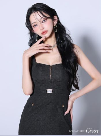 ROBE de FLEURS Glossy韓国アイドル風　セットアップ　デニム ROBE de FLEURS Glossy韓国アイドル風 セットアップ デニム