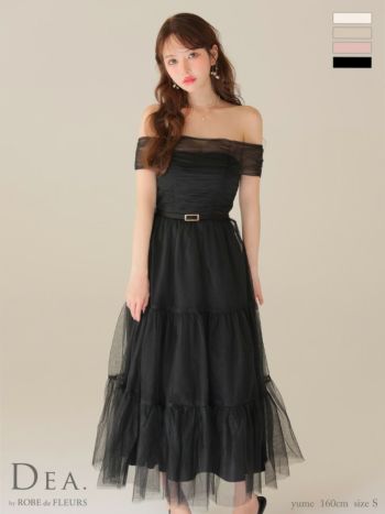 DEA.by ROBE de FLEURS/ディア】ラメチュール オフショルダー ウエスト