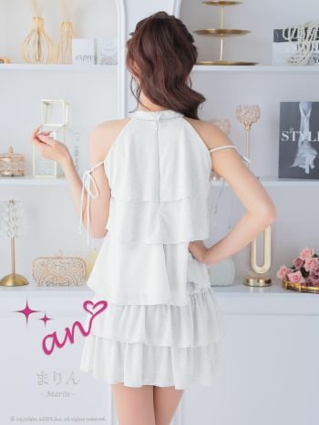 an/アン】ホルターネック ドット柄 セットアップ ワンピース