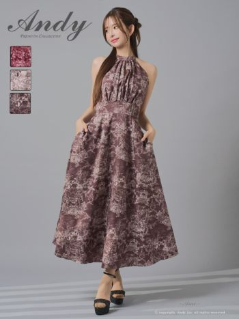 Andy/アンディ】フロントタック クラシカル ホルターネック ポケット