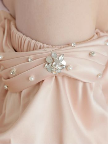 Angel R/エンジェルアール】リボン バストタック 2way 肩あき フリル袖