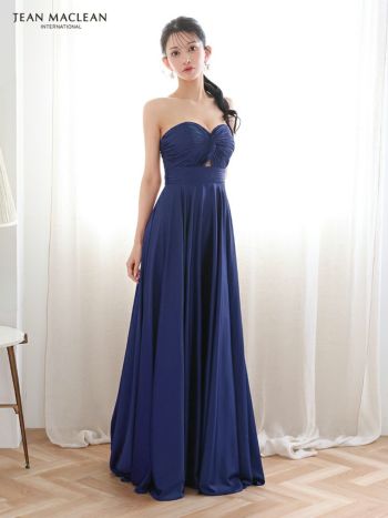 JEANMACLEAN/ジャンマクレーン】ベアトップ サテン バストツイスト