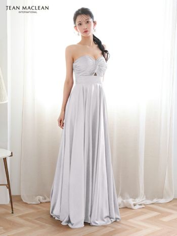 JEANMACLEAN/ジャンマクレーン】ベアトップ サテン バストツイスト