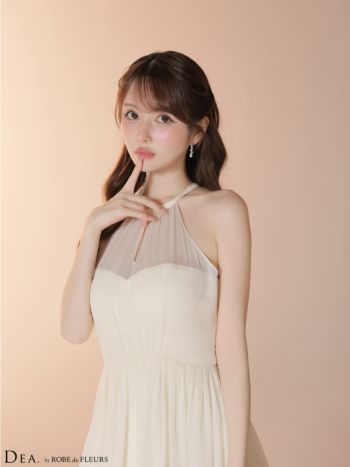 DEA.by ROBE de FLEURS/ディア】ホルターネック バックオープン リボン