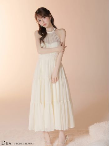 DEA.by ROBE de FLEURS/ディア】ホルターネック バックオープン リボン