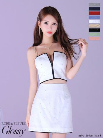 Glossy by ROBE de FLEURS/グロッシー】チェーン キャミソール