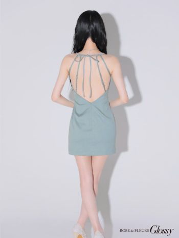Glossy by ROBE de FLEURS/グロッシー】キャミソール ビジューホルター