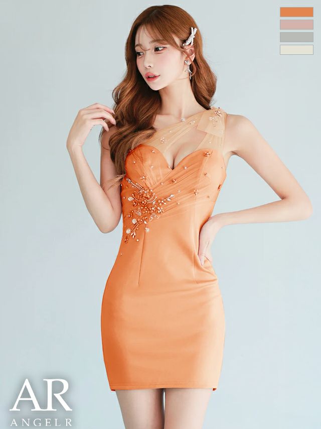 Angel R/エンジェルアール】フラワー チュール ワンショルダー リボン