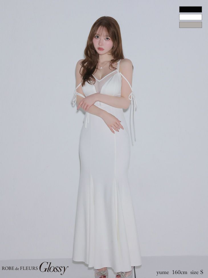 Glossy by ROBE de FLEURS/グロッシー】シアーチュール 2way ジップ